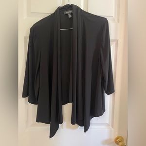 R&M Richard’s Black 3/4 sleeve swing jacket; 2x; shoulder pads for structure